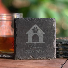 Load image into Gallery viewer, Pet Memorial Stone Custom Dogs Name and Date of Death Personalized Pet Loss Gifts Personalized Dog Grave Marker Plaque