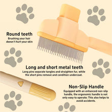 Load image into Gallery viewer, Dog Grooming Comb Cat /Dog Hair Remover Brush Long Hair Pet Self Cleaning Row Pet Removes Hairs Cleaning Bath Brush Dog Supplies