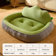 Load image into Gallery viewer, New dog bed with increased height and thickness, leaning against the mountain bed and pillow for neck protection, pet bed for sl