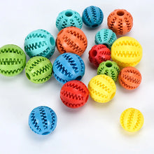 Load image into Gallery viewer, Dog Toy Ball Interactive Rubber Balls Puppy Chewing Toys Pet Tooth Cleaning Ball Cats Pets Food Treat Feeder Silicone Balls Toy