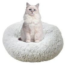 Load image into Gallery viewer, Round Dog Bed Soft Plush Pet Beds USB Heating Donut Round Beds for Dog Cat Comfortable House Pet Supplies Accessories