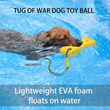 Load image into Gallery viewer, Dog Rope Bones Dog Ball on a Rope Dog Toy, Floating Foam Dog Bones with Rope, Tug Ball Toy for Small Medium Large Dogs