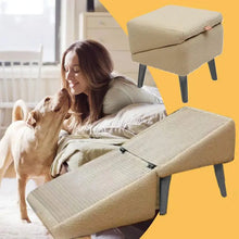 Load image into Gallery viewer, Dog Ramp For Bed Foldable Dog Vehicle Stairs Footrest Stool For Small Breed Animal Multi-functional Non-Slip Vehicle Safety Ramp