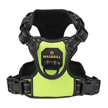 Load image into Gallery viewer, MASBRILL Dog Harness No Pull Nylon Adjustable Reflective Dog Vest Harness 2 Metal Leash Hooks Easy Control Handle Walking