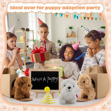 Load image into Gallery viewer, 12-80Set Mini Plush Puppy Stuffed Dogs with Keychain, Adopt A Pet Dog Party Favors Goodie Bags, Animals Bulk Gift Toys