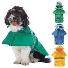 Load image into Gallery viewer, Pet Raincoat Cartoon Pattern Reflective Hoodie Dog Outdoor Waterproof Jacket Coat Harness Puppy Sports Walking Onesie Clothes