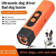 Load image into Gallery viewer, Anti Bark Device for Dogs with Torch LED Flashlight Ultrasonic Dog Repeller Barking Devices Stop Bad Behavior Dog Trainers Tool