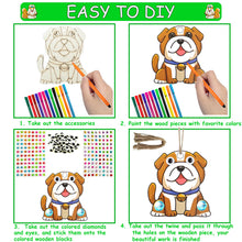 Load image into Gallery viewer, 284 dog themed animal woodworking kits, 24 unpainted wooden dogs, wooden crafts, DIY crafts, and decorations for birthday partie
