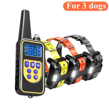 Load image into Gallery viewer, 800m Digital Dog Training Collar Waterproof Rechargeable Remote Control Pet with LCD Display for All Size Shock Vibration Sound