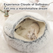 Load image into Gallery viewer, Cat Bed for Deep Sleep Plush and Warm Cat Cave Comfortable and Supportive Easy to Clean Non-slip Bottom Suitable for Small