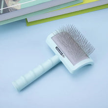 Load image into Gallery viewer, Long Pin Dog Slicker Brush Pet Brush for Long Haired Dogs Poodles Doodles Golden Doodle Brush for Grooming Removes Loose Fur