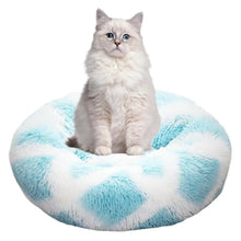 Load image into Gallery viewer, Round Dog Bed Soft Plush Pet Beds USB Heating Donut Round Beds for Dog Cat Comfortable House Pet Supplies Accessories