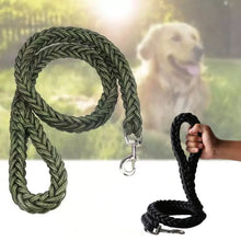 Load image into Gallery viewer, Large Dog Leash Nylon Braided Traction Rope Pet Walking Thick Hand Rope For Bulldog Rottweiler Hound Dogs Accessories