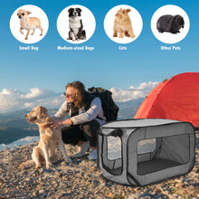 Load image into Gallery viewer, Dog Carriers Travel Crate Large Foldable Pop Open Kennel Portable Outdoor Cat Bag Animal Pet Bed Tent Crates Cage House