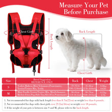 Load image into Gallery viewer, Dog Front Carrier Backpack, Adjustable Dog Chest Carrier Backpack,Dog Carriers for Small Dogs & Cats Hiking Camping Travel