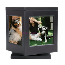 Load image into Gallery viewer, Pet Memory Cremation Box with Rotating Photo Frame Practical Dog Cremation Box HX6C