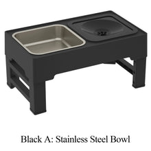 Load image into Gallery viewer, Dog Feeding Station, Adjustable Heights Bowl Stand Feeder Slow Fedding Bowls, Food Water Bowls for Medium Small Cats Dog