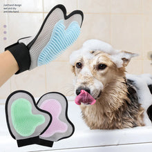 Load image into Gallery viewer, Pet Grooming Glove Brush for Cats Dogs Bath Massage Gloves for Bathing Grooming Softy Comfortable Animal Hair Removal Tool