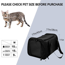 Load image into Gallery viewer, Dog Carrier Bag Soft Side Backpack Cat Pet Carriers Dog Travel Bags Airline Approved Transport For Small Dogs Cats Outgoing