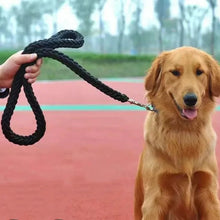 Load image into Gallery viewer, Large Dog Leash Nylon Braided Traction Rope Pet Walking Thick Hand Rope For Bulldog Rottweiler Hound Dogs Accessories