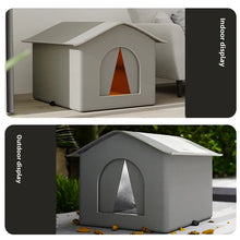 Load image into Gallery viewer, Stray Cat dog House Waterproof Outdoor Winter Warm Pet Cave Sleeping Beds Home Foldable Washable for Small Dog Puppy Supplies