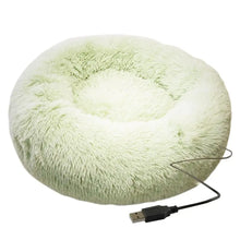 Load image into Gallery viewer, Soft Plush Pet Beds USB Heating Round Dog Bed Donut Round Beds For Small Medium Dogs And Cats Comfortable And Machine Washable