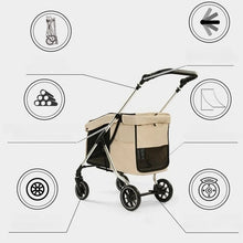 Load image into Gallery viewer, Cat Outdoor Travel Pet Strollers Portable Folding Storage Dog Carriers Pet Products Elderly Dog Disability Assistance Vehicle