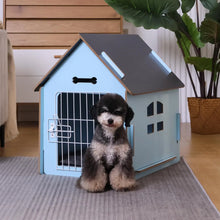 Load image into Gallery viewer, Dog House Indoor for Small Dogs or Cats, Cozy Wooden Design, Small Indoor Bed House, with Air Vents and Elevated Floor Warm Dog