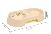 Load image into Gallery viewer, Dogs and Cats Feeding Double Bowl Macarons Plastic Feeding Bowl Double Bowl Pet B owl Drinking Water Feeding