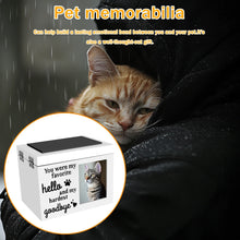 Load image into Gallery viewer, Wood Pet Memorial Urn DogCremation Urn with Photo Frame Key and Lock Personalized Pet Keepsake Memory Box for Dog or Cat Ashes