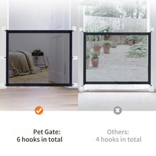 Load image into Gallery viewer, Pet Dog Fence Gate Safe Guard Safety Enclosure Folding Dog Fences Dog Gate The Ingenious Mesh Magic Pet Gate Pet Supplies