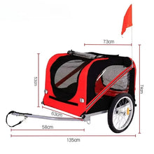 Load image into Gallery viewer, Outdoor Dog Carriers Small Trailer Portable Folding Storage Small Medium Dogs Travel Bicycle Trailer Dog Supplies Pet Products