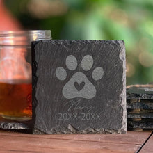Load image into Gallery viewer, Pet Memorial Stone Custom Dogs Name and Date of Death Personalized Pet Loss Gifts Personalized Dog Grave Marker Plaque
