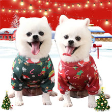 Load image into Gallery viewer, Christmas Dog Clothes Warm Lining Dog Sweatershirt Soft Breathable PulloverPuppy Clothes for Small Medium Pet Doggie Cat Apparel