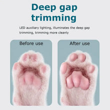 Load image into Gallery viewer, Portable Dog Paw Trimmer with Led Light Rechargeable Cordless Nail Grinder Shaver for Cats dogs Other Pets Nail Grooming Tools
