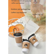 Load image into Gallery viewer, Coffee Cup Style Dog Poop Bag Holder Portable Creative Design Poop Bag Dispenser Dog Walking Toilet Picking