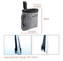 Load image into Gallery viewer, Dog Treat Training Pouch Easily Carries Pet Toys, Kibble, Treats Built In Poop Bag Dispenser Outdoor Dog Trainings Bag