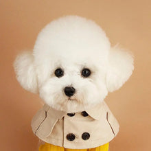 Load image into Gallery viewer, Fashion British Style Dog Cloak Windbreaker CorgiFrench Bulldog Pet Dog Bib Pet Clothing Cape Pets Costume Trench For Small Dog