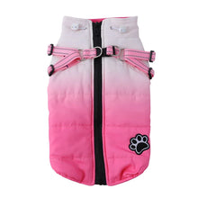 Load image into Gallery viewer, Pet Dog Winter Warm Jacket With Harness Zipper Cold Weather Pet Dog Clothes For Small Big Dogs Coat Chihuahua Clothing Outfits