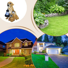 Load image into Gallery viewer, Dog Statue With Solar Lantern Solar Garden Labrador Dogs Statues Light 19cm/7.4inch Garden Sculpture Outdoor Solar Statues For