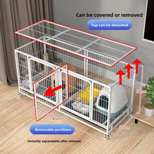 Load image into Gallery viewer, Indoor Dog Cage Large Medium Dog House with Toilet Golden Retriever Samoyed Border Collie Labr Retriever Pet Cage Fence
