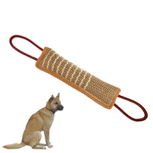 Load image into Gallery viewer, Interactive Pet Toys for Small and Large Dogs, Strong Handles, Jute Bite Pillow, Puppy Training Play Game, Durable Dog Tug Toy 2