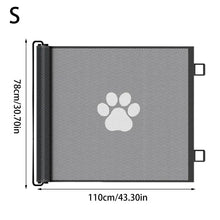 Load image into Gallery viewer, Dog Gate Indoor Retractable Mesh Baby Fence Pet Accessories For Porch Window Fireplace Doorway Yard Nursery Kitchen Balcony Pool