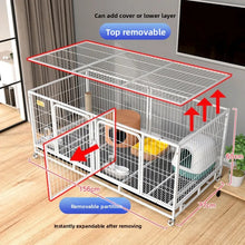 Load image into Gallery viewer, Indoor Dog Cage Large Medium Dog House with Toilet Golden Retriever Samoyed Border Collie Labr Retriever Pet Cage Fence