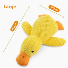 Load image into Gallery viewer, Dog~toy plush companion sleeping duck bite resistant teeth grinding sound relief duck sound toy