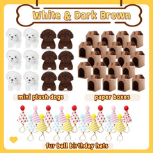 Load image into Gallery viewer, 12-80Set Mini Plush Puppy Stuffed Dogs with Keychain, Adopt A Pet Dog Party Favors Goodie Bags, Animals Bulk Gift Toys
