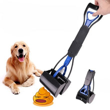 Load image into Gallery viewer, Dog Pooper Scooper Pet Long Handle Jaw Poop Scoop Picker Excrement Collector Clean Tools Outdoor Foldable Animal Feces Cleaner