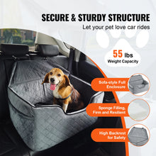 Load image into Gallery viewer, SucceBuy Dog Car Seat Dog Booster Seat for Car with A Storage Pocket Sponge Filling Car Bed for Medium Large Dog up to 55 lbs