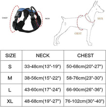 Load image into Gallery viewer, MASBRILL Dog Harness No Pull Nylon Adjustable Reflective Dog Vest Harness 2 Metal Leash Hooks Easy Control Handle Walking
