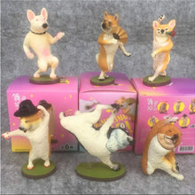 Load image into Gallery viewer, 6PCS/set Yoga Dog Doll Funny Creative Animal Dog Dance Master Blind Box Toy Desktop Ornament Anime Peripheral Gifts